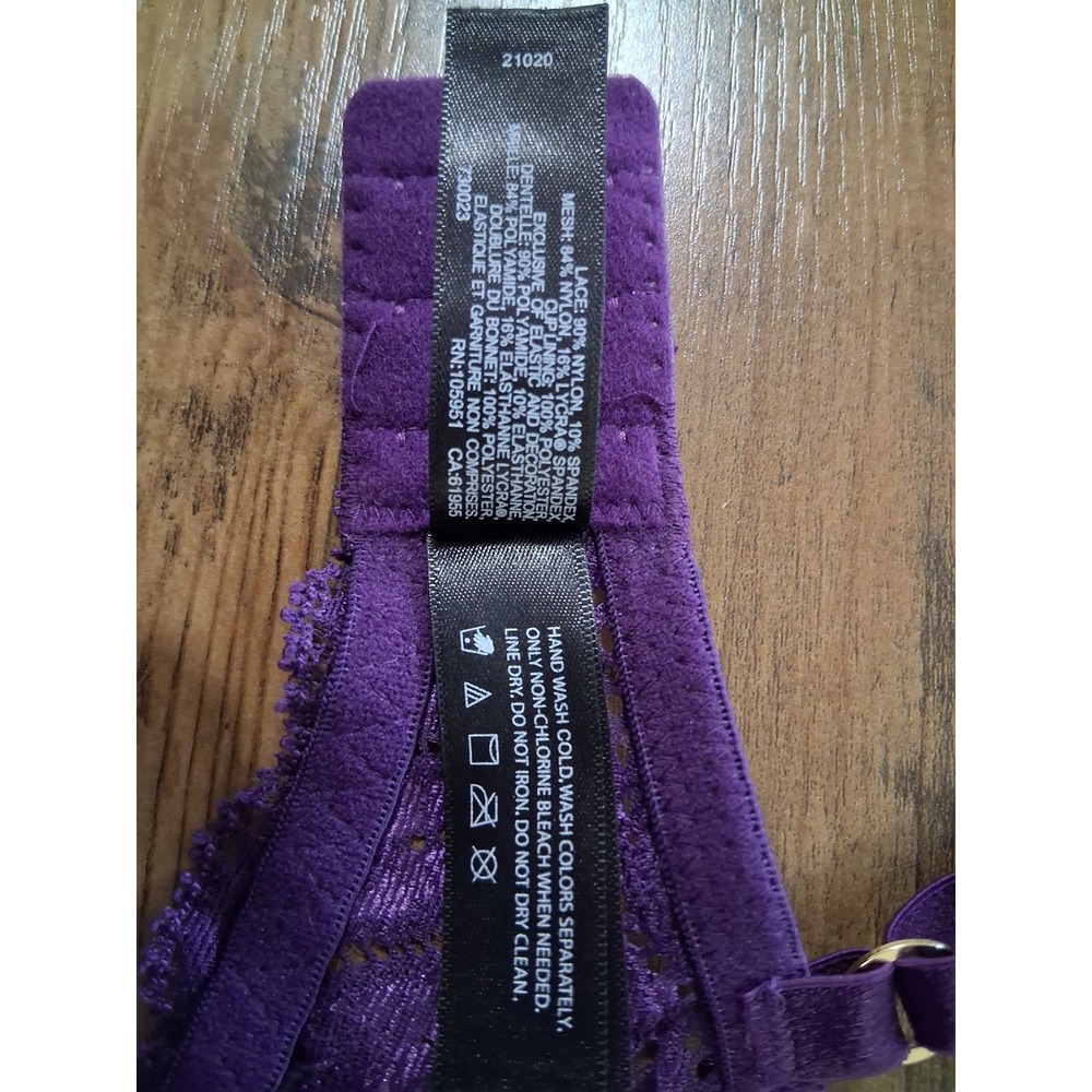 Natori Bra Bundle 32D Purple Black Beige Lace Underwire T-Shirt Bra Set 3 Pack - Picture 12 of 16